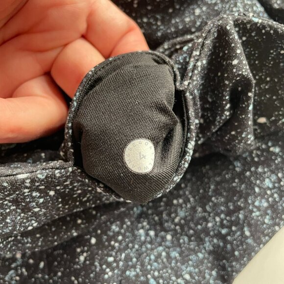 Lululemon Lead The Pack Crop 23" Running Leggings Mineralize Multi Black/White 4 - Picture 8 of 9